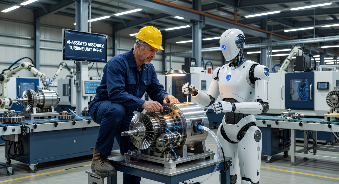 Worker and AI collaboration